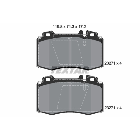 2327105 - Brake Pad Set, disc brake 
