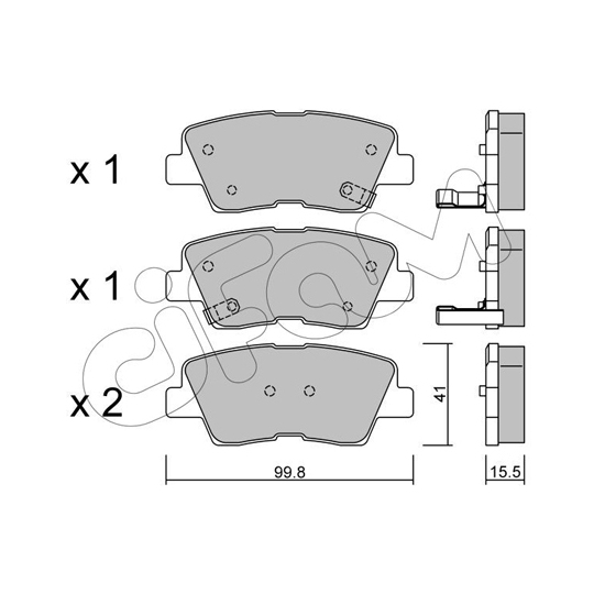 822-886-0 - Brake Pad Set, disc brake 