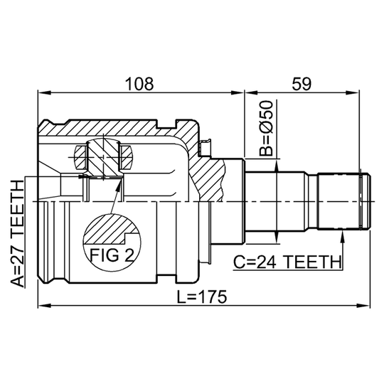 0111-ACV30LH - Joint, drive shaft 