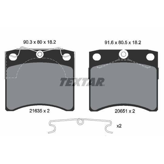 2163501 - Brake Pad Set, disc brake 