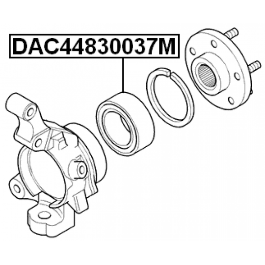 DAC44830037M - Pyöränlaakeri 