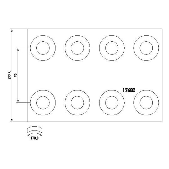 1768204 - Brake Lining Kit, drum brake 