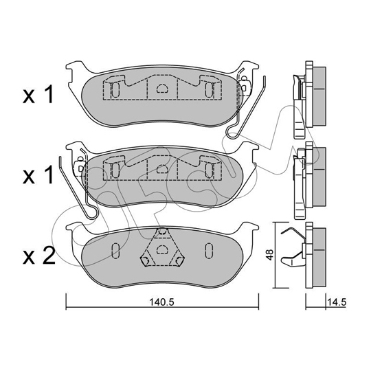 822-627-0 - Brake Pad Set, disc brake 