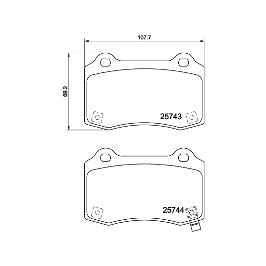 MDB3381 - Brake Pad Set, disc brake 