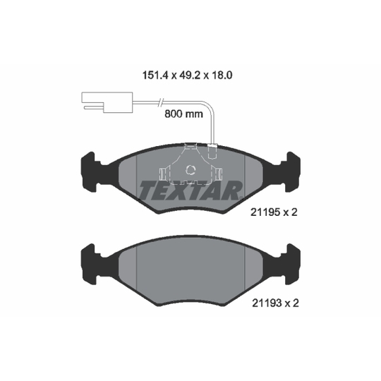 2119501 - Brake Pad Set, disc brake 