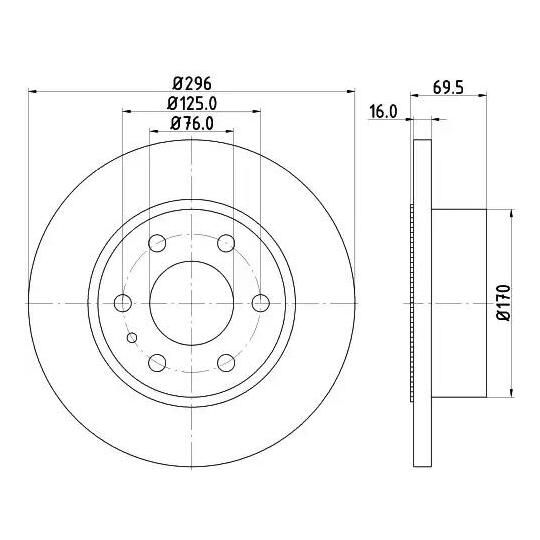 CVD665 - Brake Disc 