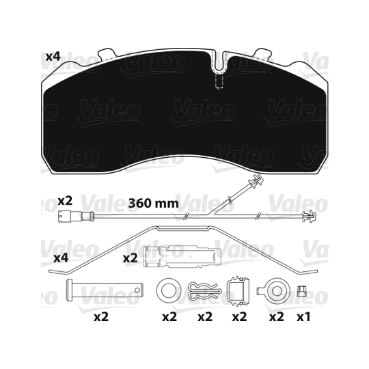 882206 - Brake Pad Set, disc brake 