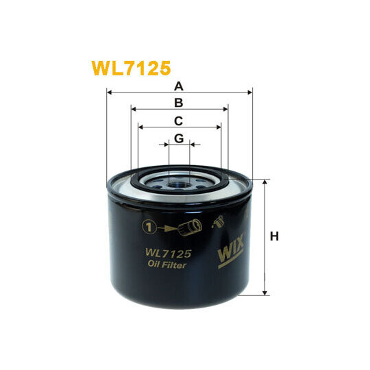 WL7125 - Oil filter 