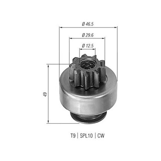 940113020195 - Starter pinion 