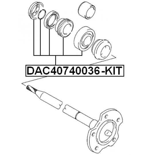 DAC40740036-KIT - Wheel Bearing Kit 