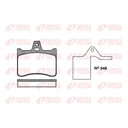 0088.10 - Brake Pad Set, disc brake 