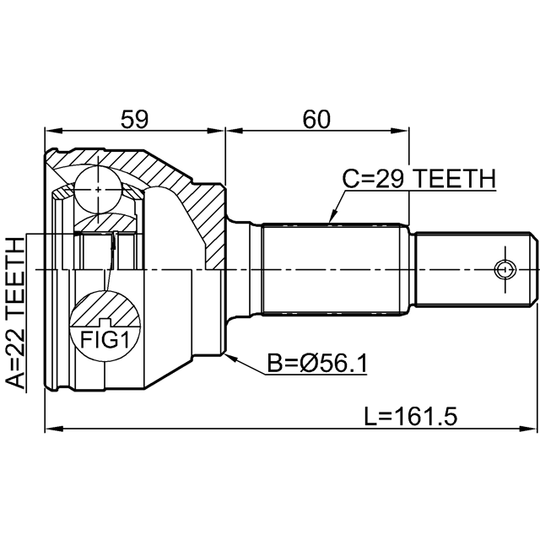 0210-F15 - Led, drivaxel 