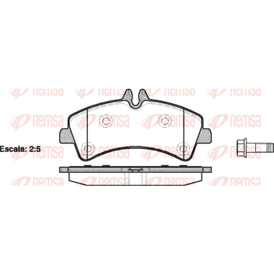 1247.00 - Brake Pad Set, disc brake 