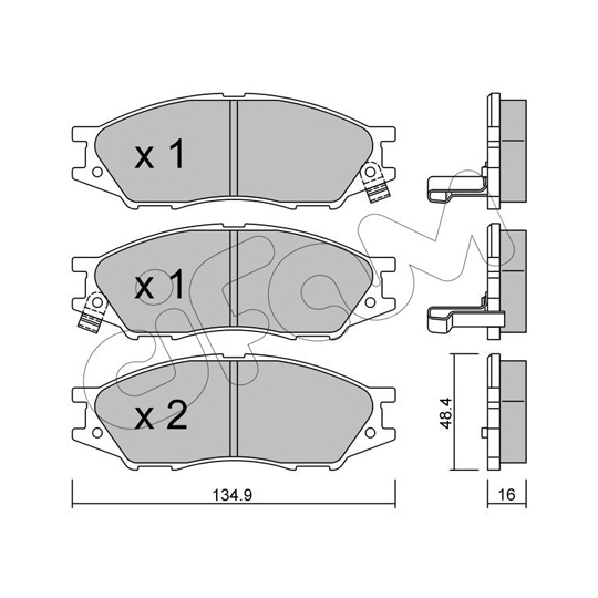 822-810-0 - Brake Pad Set, disc brake 