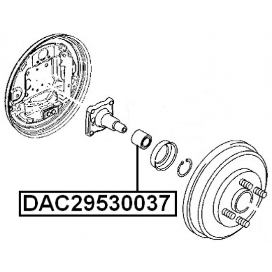DAC29530037 - Pyöränlaakeri 