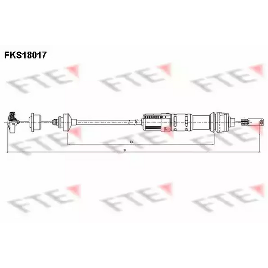 FKS18017 - Clutch Cable 