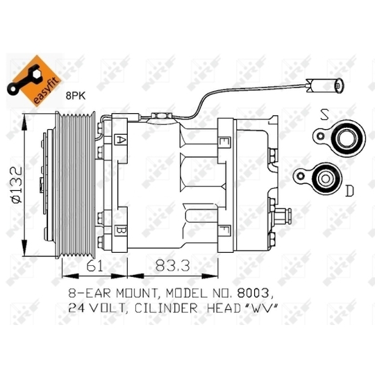 32753 - Compressor, air conditioning 