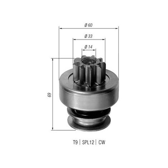 940113020103 - Starter pinion 