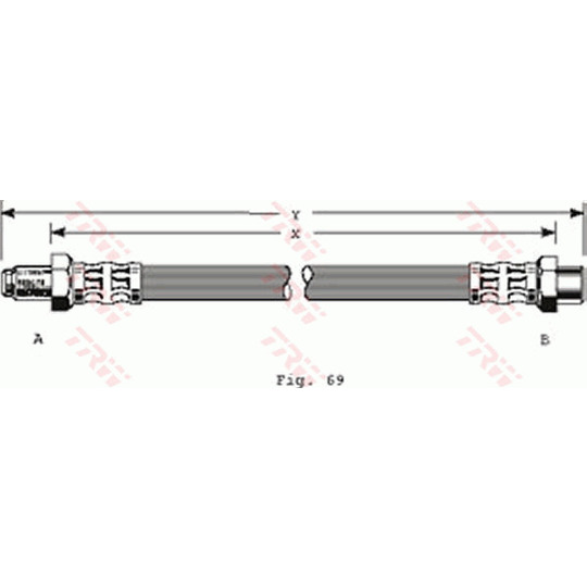 PHB196 - Brake Hose 