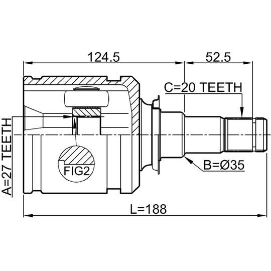 0111-AZT255LH - Led, drivaxel 