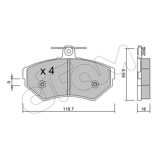 822-215-1 - Brake Pad Set, disc brake 