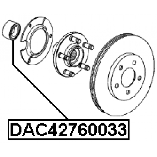 DAC42760033 - Wheel Bearing 