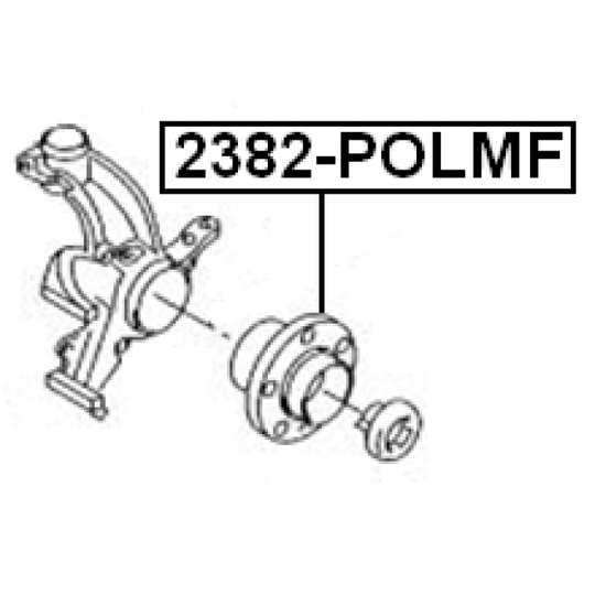 2382-POLMF - Wheel hub 