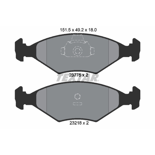 2377501 - Brake Pad Set, disc brake 