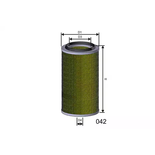 R168 - Air filter 