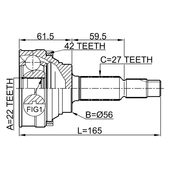 0210-051A42 - Joint, drive shaft 