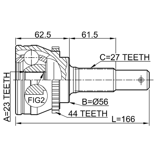 0210-V10A44 - Joint, drive shaft 