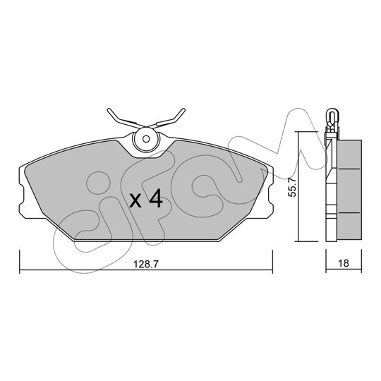 822-142-2 - Brake Pad Set, disc brake 