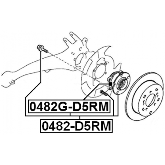 0482-D5RM - Wheel hub 