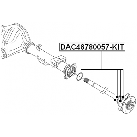 DAC46780057-KIT - Wheel Bearing Kit 