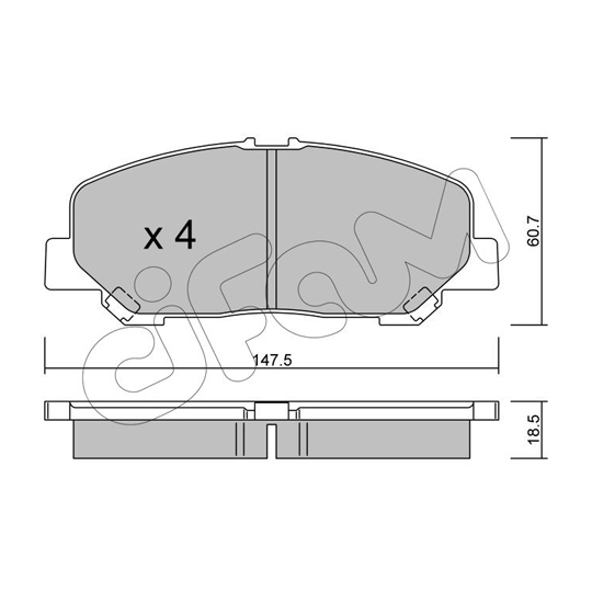 822-905-0 - Brake Pad Set, disc brake 
