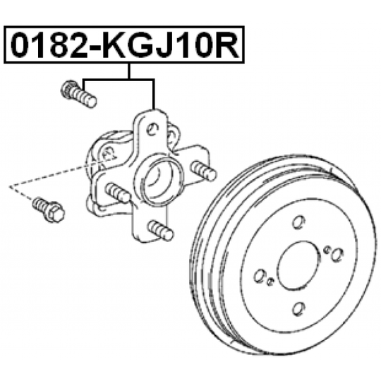 0182-KGJ10R - Wheel hub 