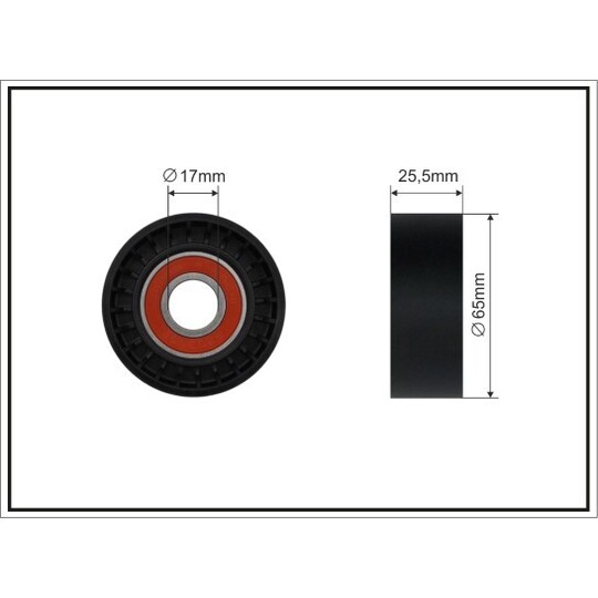 05-00 - Tensioner Pulley, v-ribbed belt 