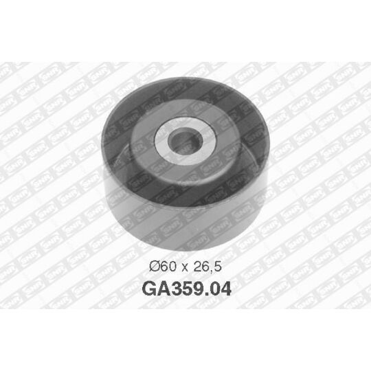 GA359.04 - Deflection/Guide Pulley, v-ribbed belt 