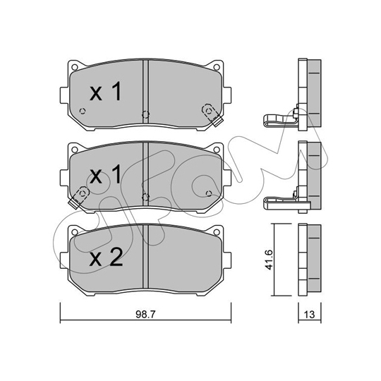 822-372-0 - Brake Pad Set, disc brake 