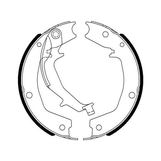 91076300 - Brake Shoe Set, parking brake 