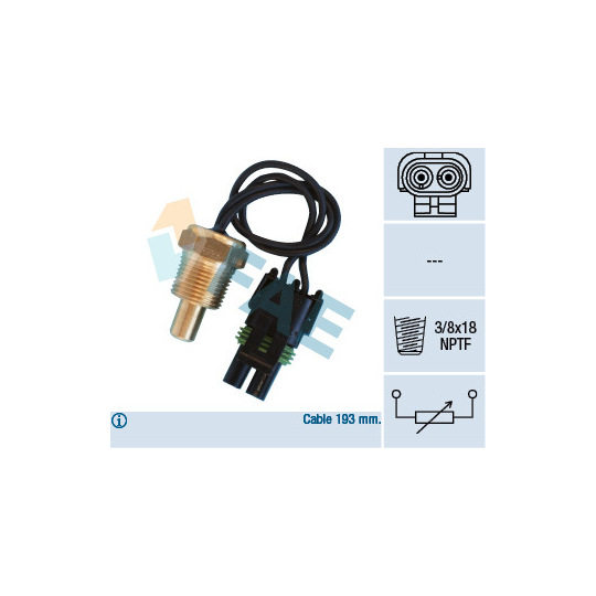 33550 - Sensor, kylmedietemperatur 