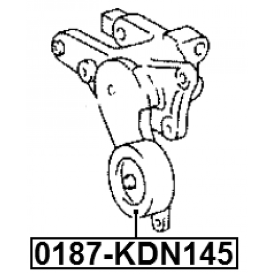 0187-KDN145 - Tensioner Pulley, v-ribbed belt 