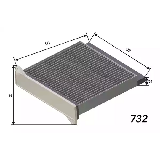 HB229C - Filter, interior air 