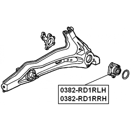 0382-RD1RLH - Wheel hub 