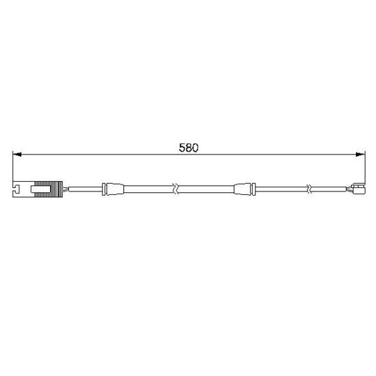 1 987 474 941 - Warning Contact, brake pad wear 