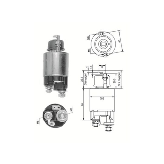 940113050231 - Solenoid Switch, starter 