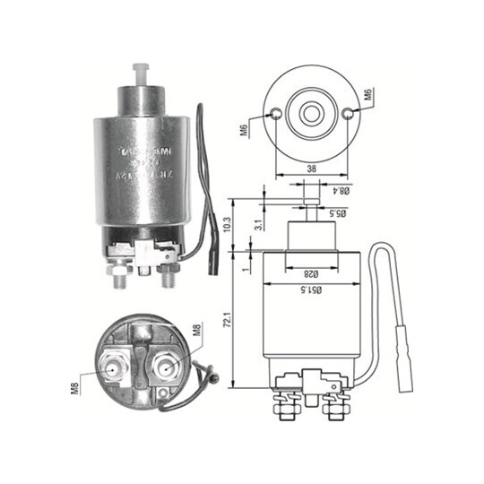 940113050291 - Solenoid Switch, starter 