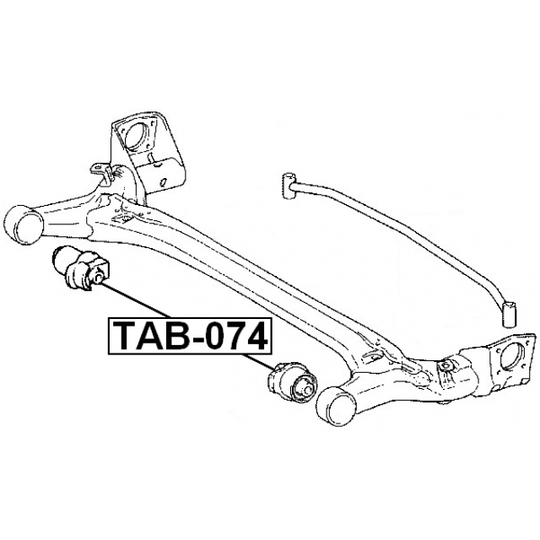 TAB-074 - Mounting, axle beam 