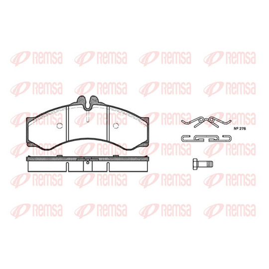 0614.00 - Brake Pad Set, disc brake 