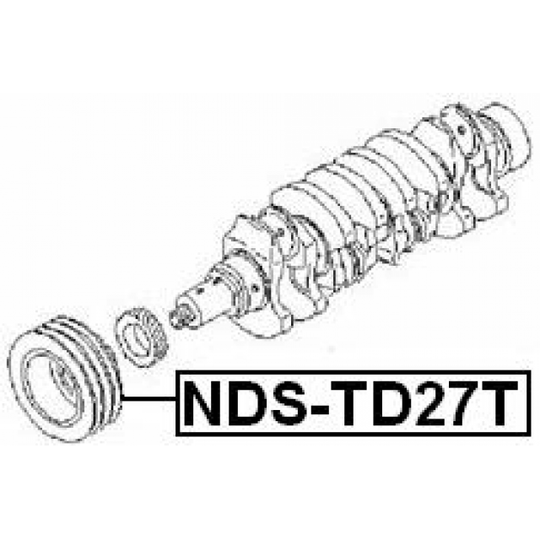 NDS-TD27T - Rihmaratas, väntvõll 